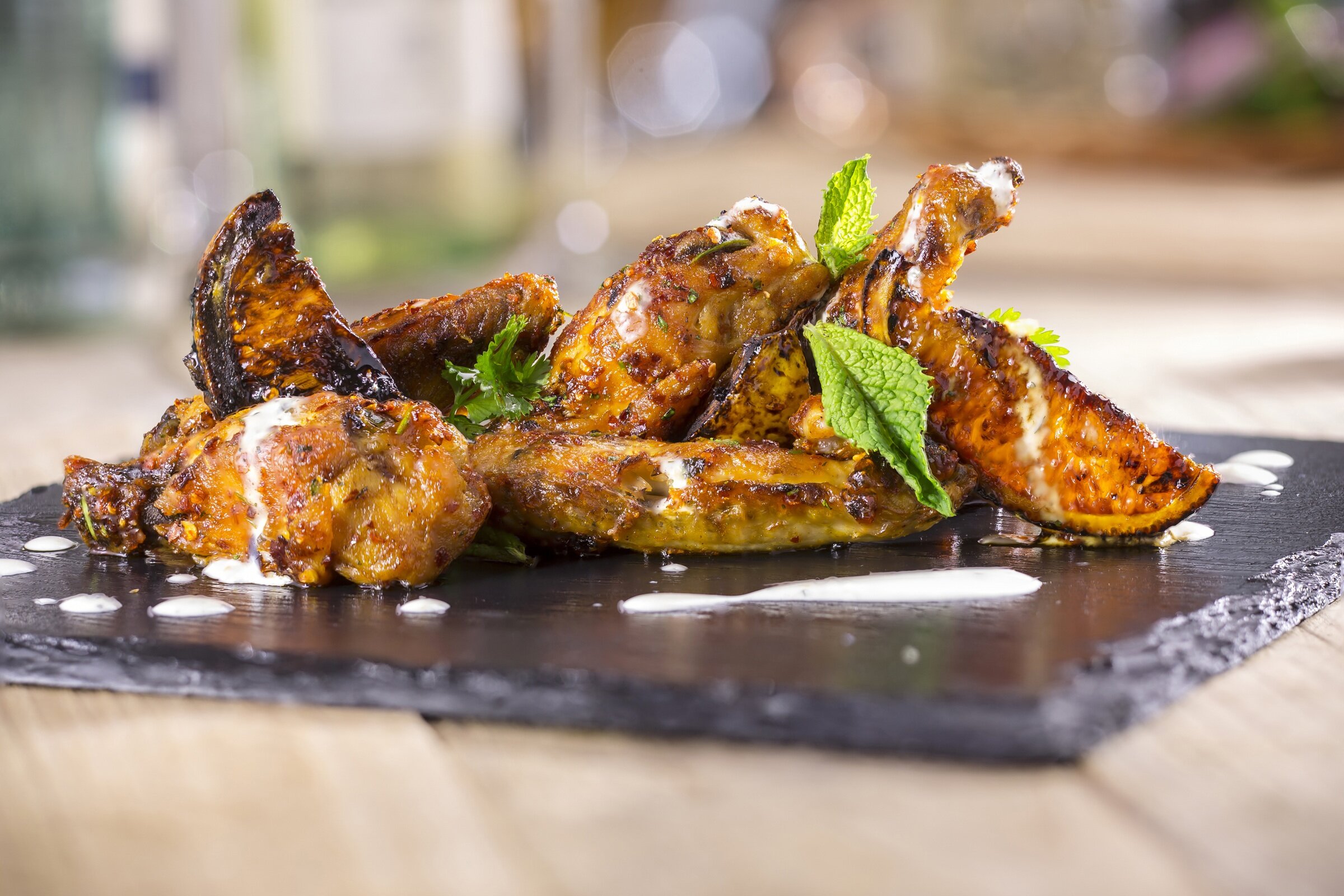 Whyte Brown Harissa Hot Wings LR Whyte & Brown | Londons New No Choice Restaurant 