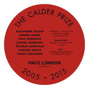 CALDER FEB 2015 STD v04 NEW DATE 300x300 The Calder Prize 2005 2015: Contemporary art extravaganza at Pace Gallery